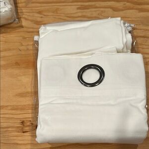 JCPenney Black and White Grommet Curtains